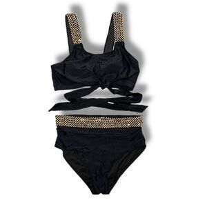 Daci Black and Gold sequin trim‎ Bikini Set large